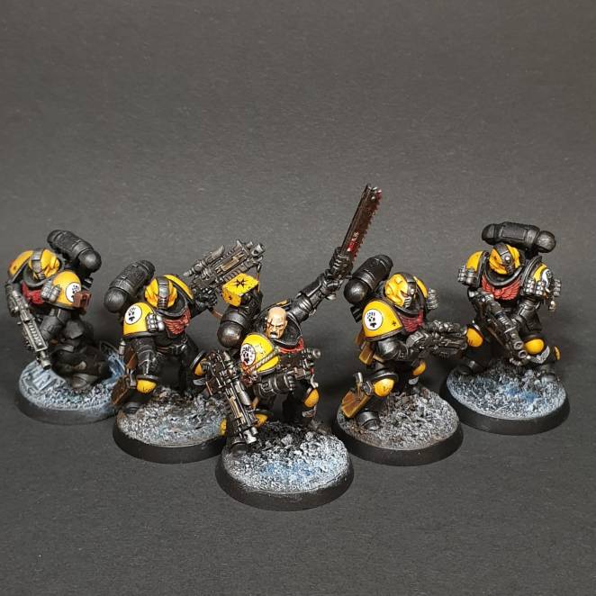 Imperial Fists Horus Heresy colour scheme